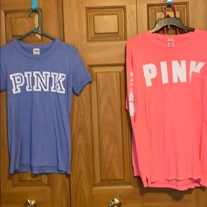 Two PINK shirts